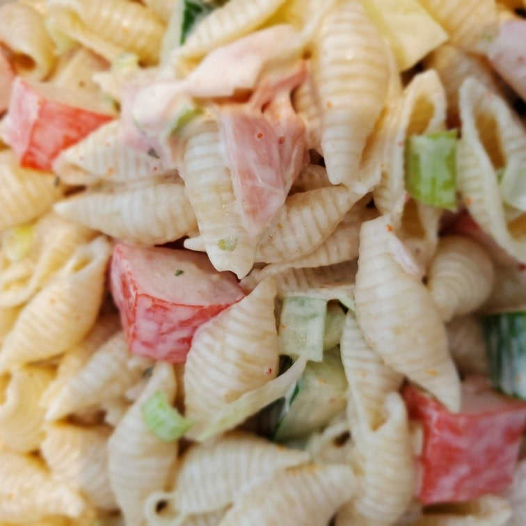 Togarashi Spiced Crab Pasta Salad