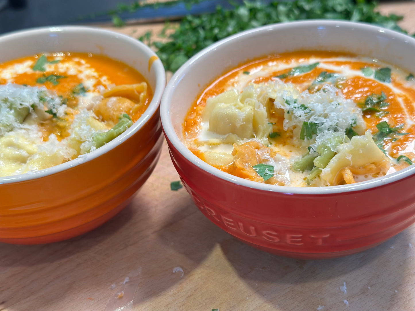 Smoky Tomato Tortellini Soup