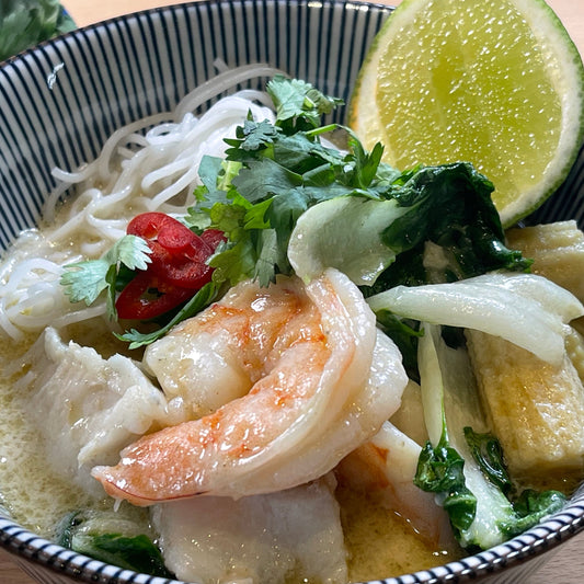 Thai Green Curry with Fish & Seafood